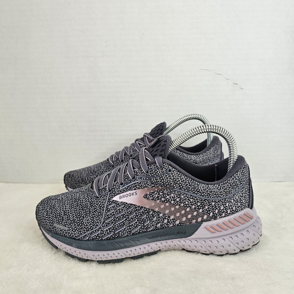 Brooks Adrenaline GTS 21 Shoes Womens Size 6.5B Gray Running Sneakers